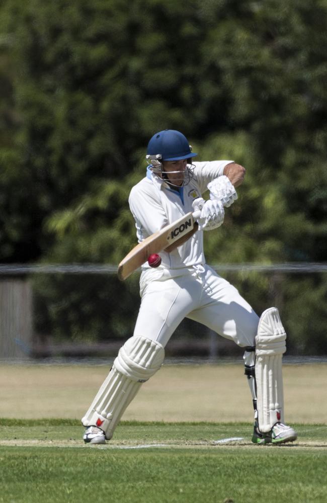 Brian May bats for Western Districts. Picture: Kevin Farmer