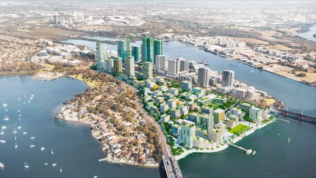 Artist's impressions for the Rhodes Place Precinct Strategy, which is at the centre of an ICAC probe looking into Canada Bay mayor Angelo Tsirekas.