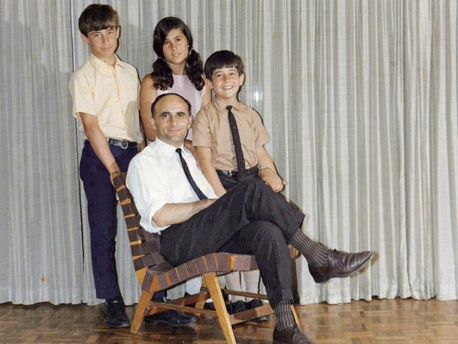 Dr Henry Bernard and his three children (from left) Tony, Fiona and Nick in 1970.