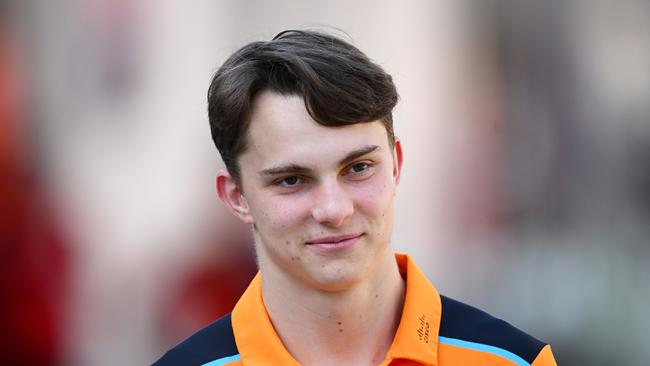 BAHRAIN, BAHRAIN - MARCH 02: Oscar Piastri of Australia and McLaren looks on in the Paddock during previews ahead of the F1 Grand Prix of Bahrain at Bahrain International Circuit on March 02, 2023 in Bahrain, Bahrain. (Photo by Clive Mason/Getty Images)