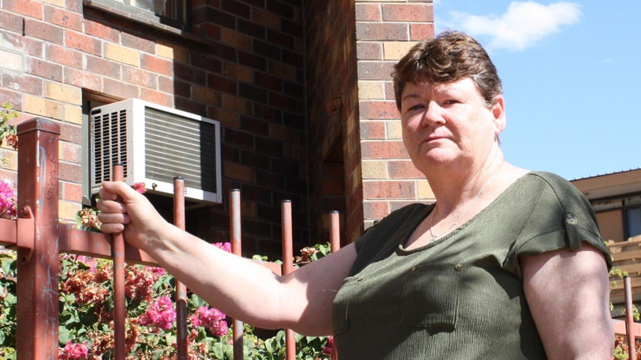 Railway Terrace resident Leisal MacDonald says she no longer feels safe, despite getting a trained guard dog. Picture: Lee Robinson