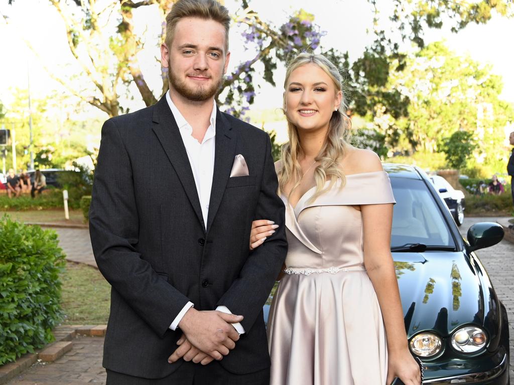 Emily Carter and her partner William Rattray. Students from The Flexi School celebrated their graduation with a formal at Gips.