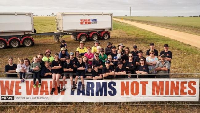 Mine Free Mallee Farms, Mine Free Wimmera Farms, and Dunmunkle Land Protection Group oppose mining projects in the region. Picture: Rachel Simmonds