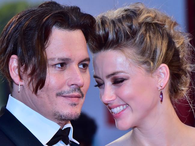 Johnny Depp and Amber Heard in better times. Picture: AFP