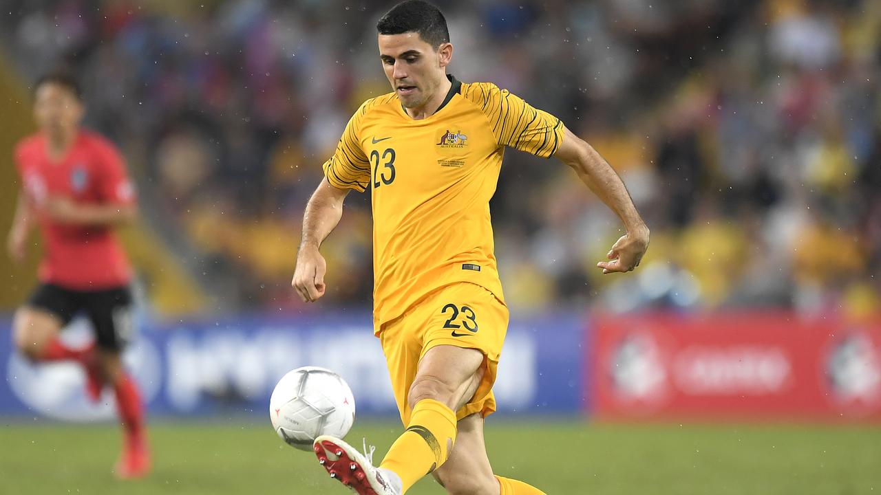 Tom Rogic won’t be available to the Socceroos for their Asian Cup quarter-final. Albert Perez/Getty Images