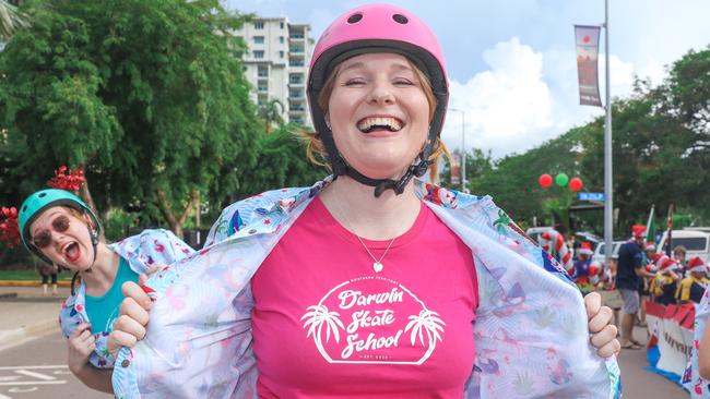 Rosie King in the annual Christmas Pageant and Parade down the Esplanade and Knuckey Streets. Picture: Glenn Campbell