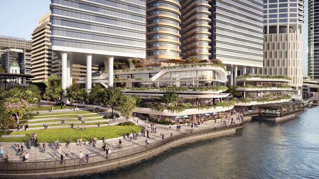 An artist's impression of Dexus' $2.1 billion, city-changing Waterfront Brisbane project.