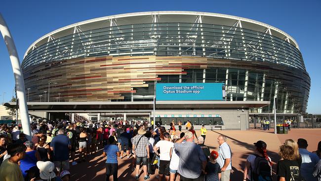 Otpus paid $50m for the naming rights to Perth’s new stadium. Picture: Paul Kane/Getty Images