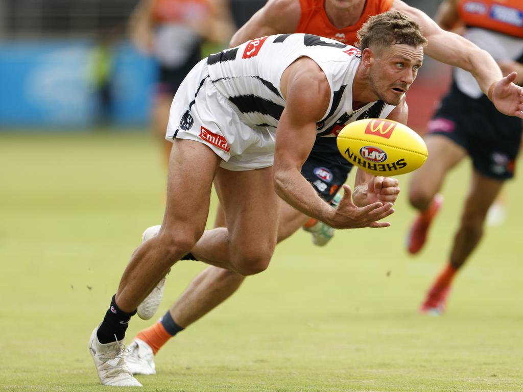 Harry Perryman didn’t have the meeting he wanted with his old side. Picture: Darrian Traynor/Getty Images.