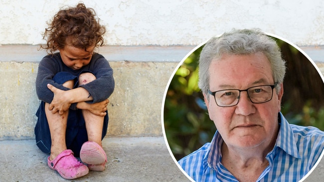 Downer inset on poverty stock shot