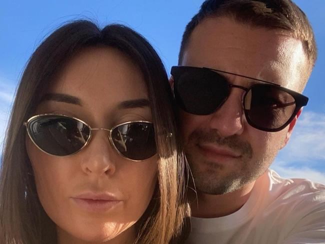 Ingham chicken heiress Jess Ingham with her fiance Roger Zraika. The pair married March 20, 2021. Picture: Instagram  https://www.instagram.com/p/CDYCLK6B_3_/