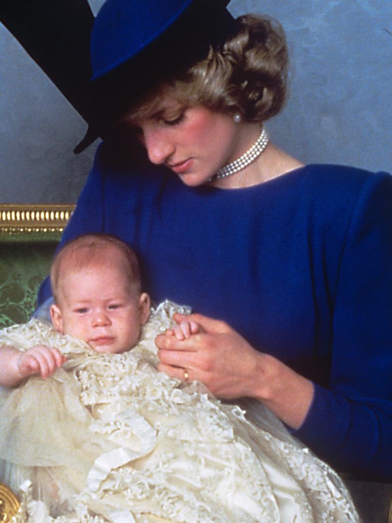 Diana wearing the same earrings to Harry’s christening. Picture: PA Images via Getty Images