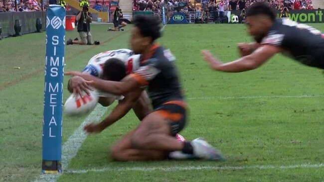 Insane finish for the Tigers' second win of the season. Photo: Fox Sports