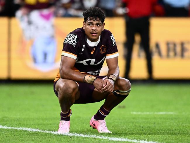 The Broncos have not rushed to extend Selwyn Cobbo’s deal. Picture: NRL Photos