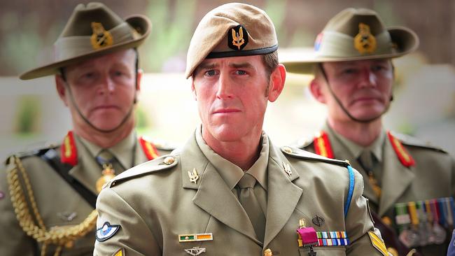 ‘I didn’t have a grudge’ Mr Roberts-Smith says after threatening letters read in court. Picture: Department of Defence