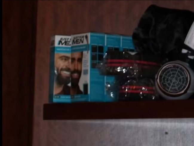 Agents also uncovered the secret to Combs previously black hair which has gone grey behind bars when they found a stash of black hair dye. Picture: US Department of Justice