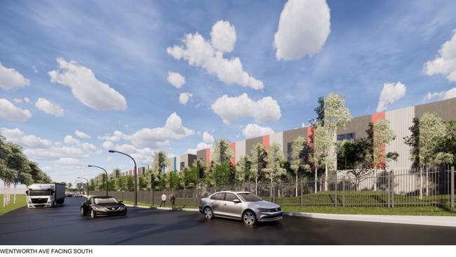 Artist impression of the development looking from Wentworth Ave.