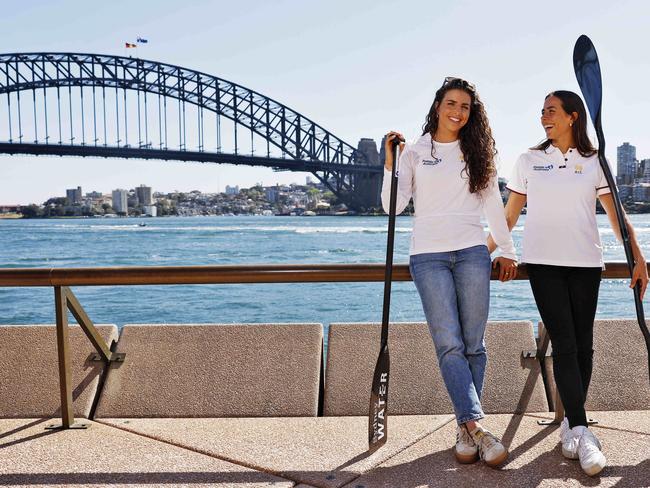 Olympic gold medallist sisters Noemie (right) and Jessica Fox hope to compete in next year’s Canoe Slalom World Championships. Picture: Sam Ruttyn