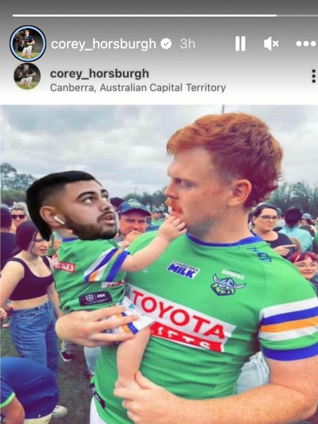 Horsbugh hit back on Instagram.