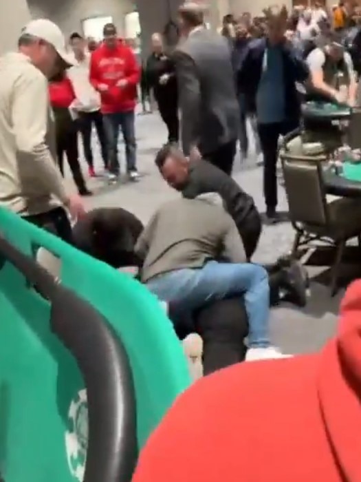 The man was tackled to the ground. Photo: X