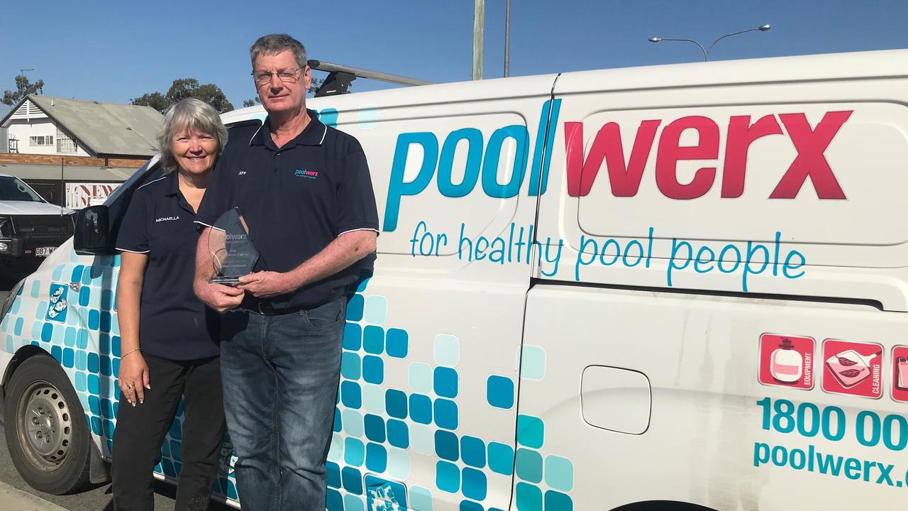 Michaela and Jeff Duncker of PoolWerx have run a thriving business in Jimboomba. Picture: Supplied