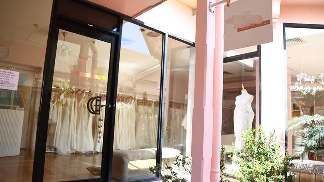 The bridal business of Krystal Paul was not open on Thursday following the death of the Mount Sheridan mother. Picture: Peter Carruthers