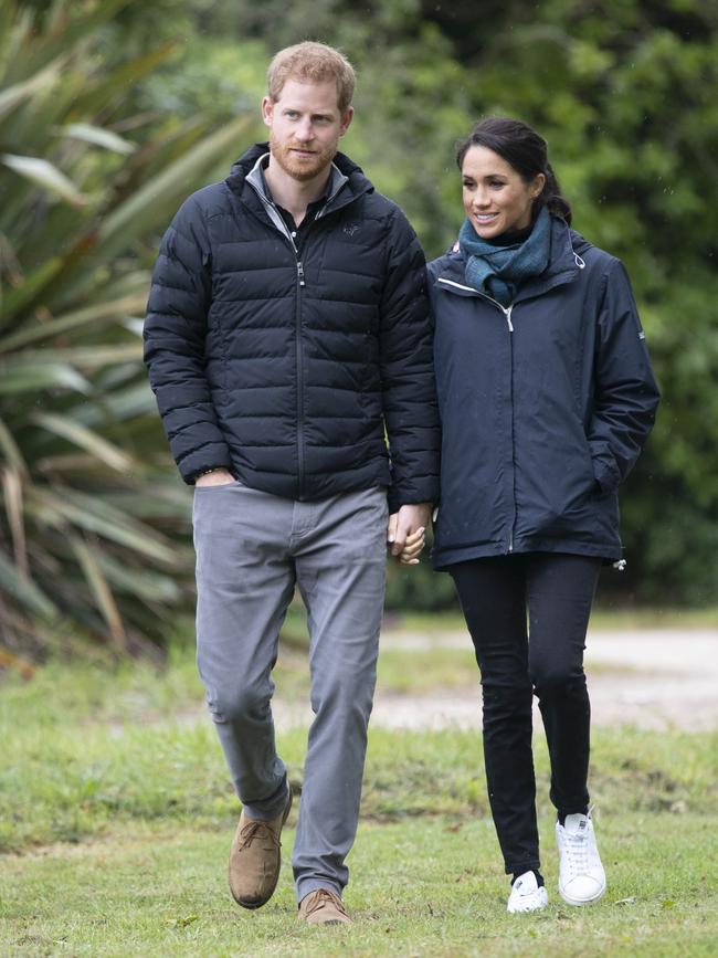 Harry and Meghan in Australia in 2018. Picture: Getty Images.