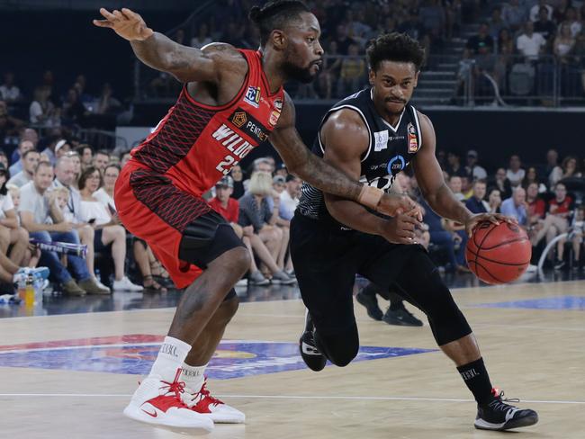 Casper Ware of Melbourne United drives to the basket. Picture: Getty Images