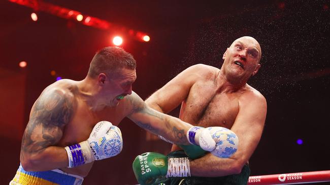 Fury was clean shaven for their first fight in May. (Photo by Richard Pelham/Getty Images)