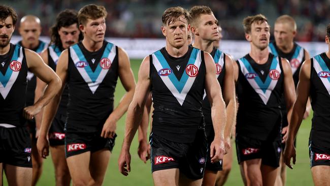 Four rounds in and it’s season over for winless Port. Picture: AFL Photos/Getty Images