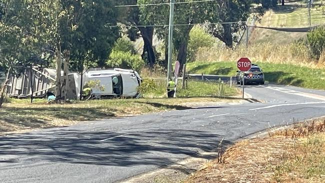 Seville crash. A woman has been killed and a man is fighting for his life after a horror three-car collision in the Yarra Valley.