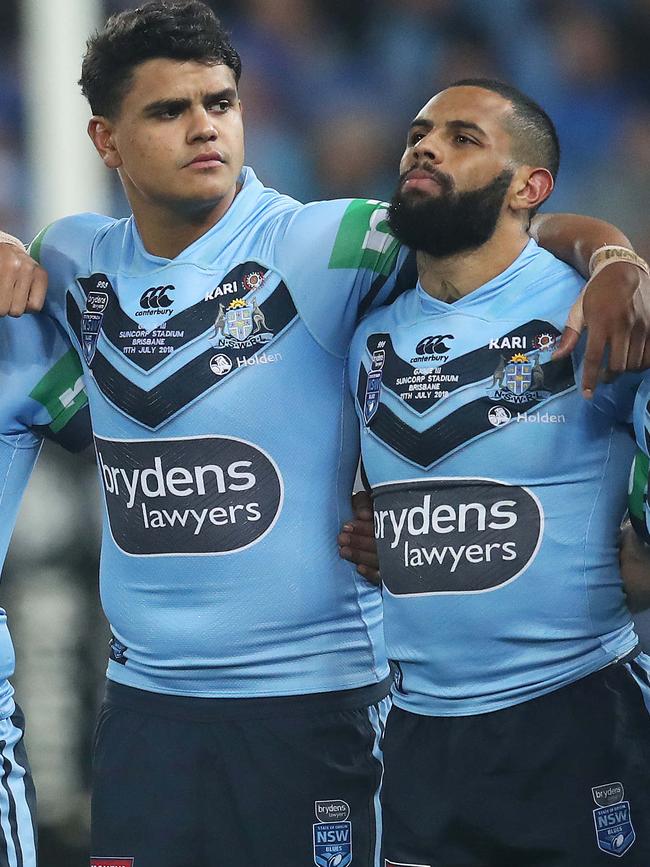 Mitchell and Addo-Carr will boycott the anthem. Picture: Phil Hillyard