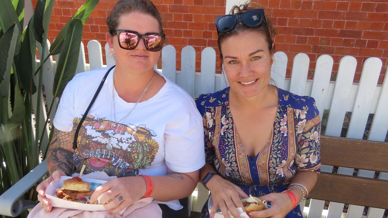 Tamara Cross and Kase Beasley at the Relish Food & Wine Festival.