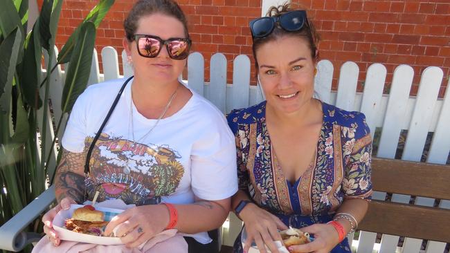 Tamara Cross and Kase Beasley at the Relish Food & Wine Festival.
