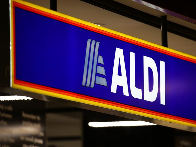 SYDNEY, AUSTRALIA - NewsWire Photos MAY 23, 2021: A general view of Aldi Supermarket signage in Surry Hills in Sydney, Australia. Picture: NCA NewsWire / Gaye Gerard