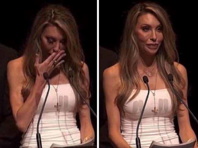 Olivia Newton-John’s daughter Chloe Lattanzi delivered a touching and emotional speech in honour of her late mother at a state memorial service in Melbourne on Sunday.