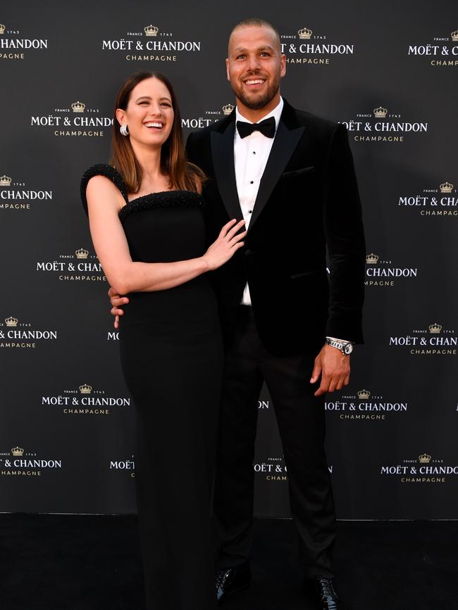 Franklin and wife Jesinta Franklin their Sydney home. Picture: Wendell Teodoro/Getty Images