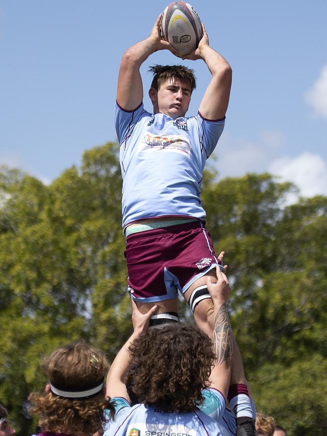 Action from Souths vs Norths for colts 1 rugby (Image Sarah Marshall)