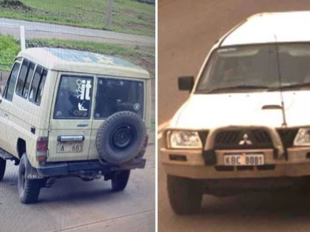 Police are looking for these two cars.