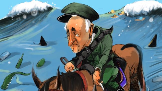 Charge of the lightweight brigade? Illustration by Eric Lobbecke