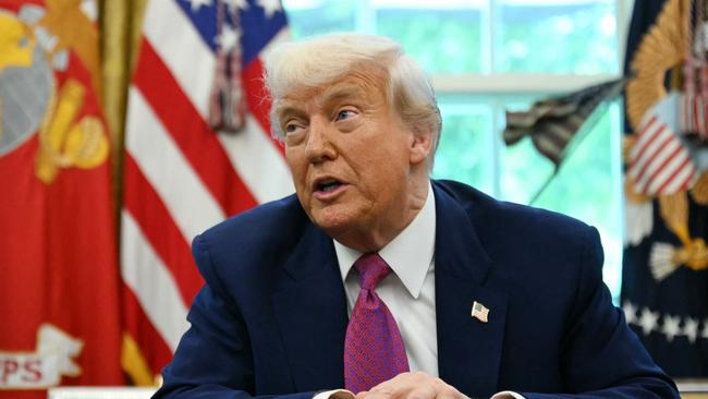 US President Donald Trump has signed a new order doubling tariffs on steel and aluminium. Picture: Jim Watson / AFP