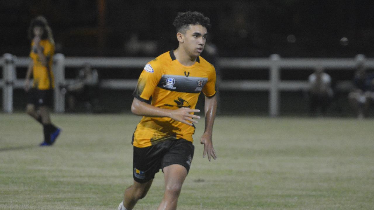 Magpies Crusaders midfielder Denzel Bobongie.