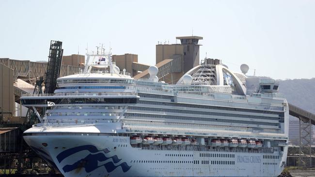 The Ruby Princess at Port Kembla, Wollongong. Picture: Tim Hunter