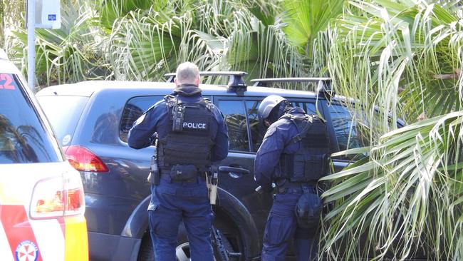 There was a five-hour hostage operation at a unit complex on Bourke Street, Wollongong.