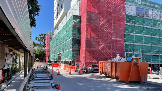 The GCB Constructions Marine Quarter site was all but deserted on Monday morning, May 8, 2023. Pic: Kathleen Skene