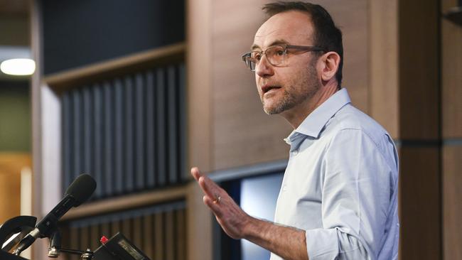 Greens leader Adam Bandt at the National Press Club in August 2024. Picture: Martin Ollman/NewsWire