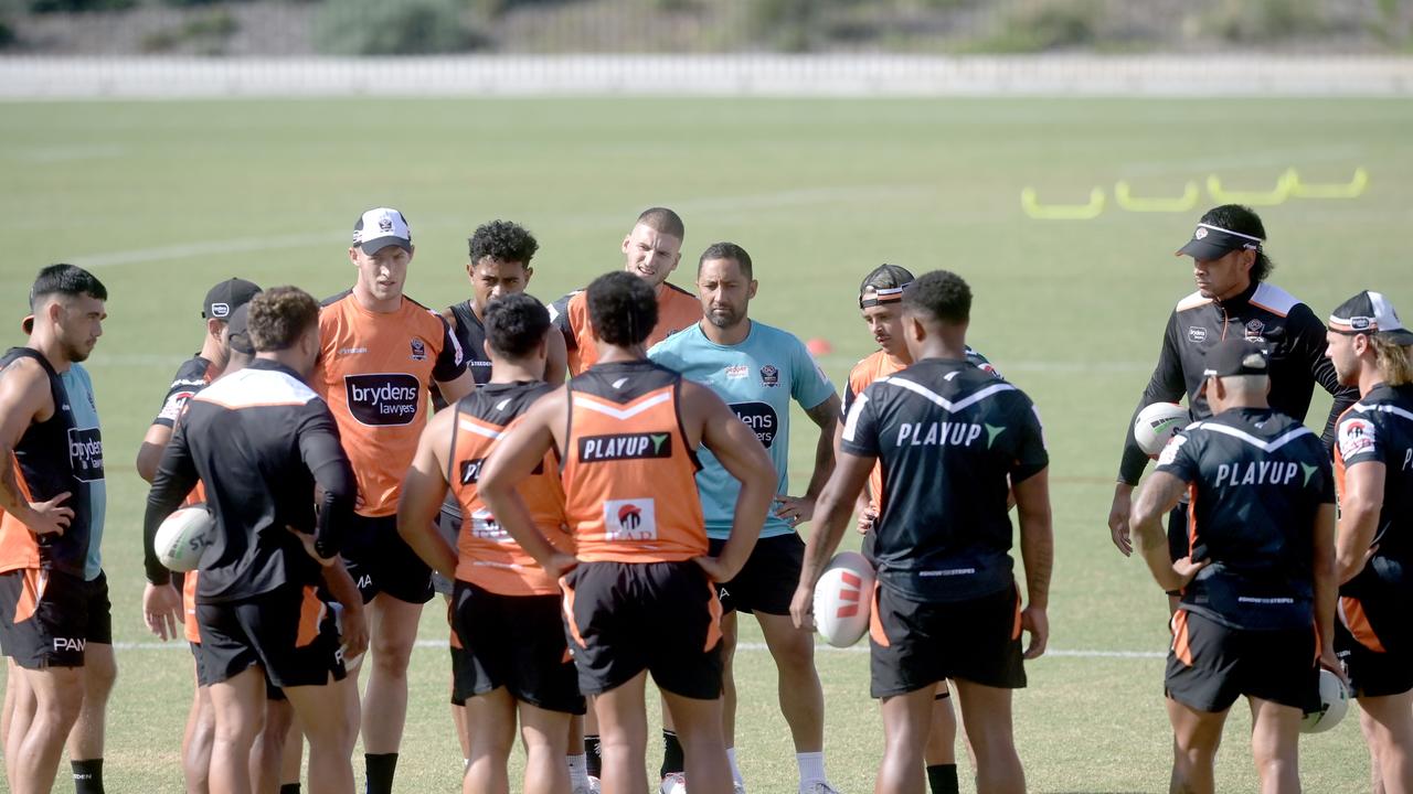 The only way is up for the Wests Tigers. Picture: NCA NewsWire / Jeremy Piper