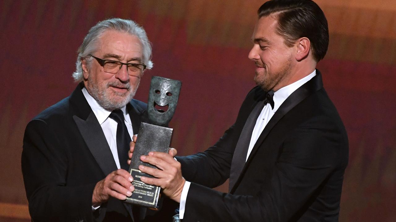 Robert De Niro and Leonardo DiCaprio will both star in Martin Scorsese’s next film. Picture: Robyn Beck/AFP