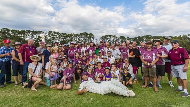 Red Hill celebrates a drought-breaking premiership win.