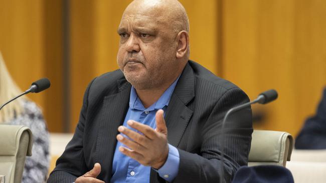 Noel Pearson attends the working committee for the Voice to Parliament at Parliament House Canberra. Picture: NCA NewsWire / Martin Ollman